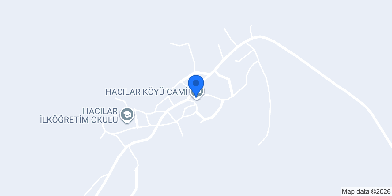 HACILAR KÖYÜ CAMİ konumu
