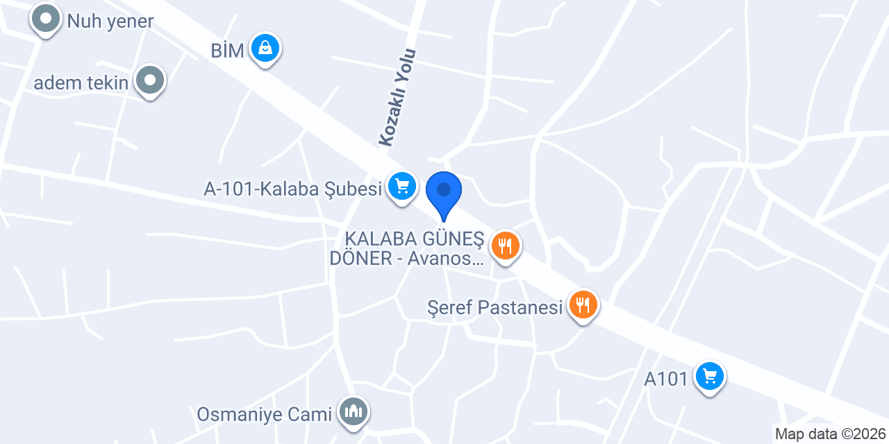 Çaparoğlu yapı market konumu