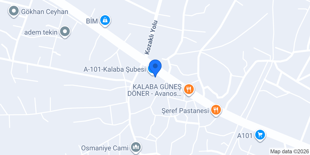 YAĞIZ VETERİNER KLİNİĞİ konumu