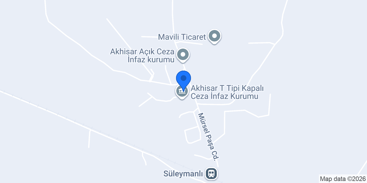 Akhizar Cezaevi konumu