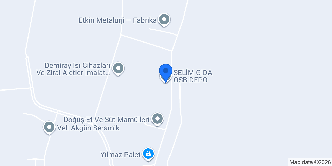 SELİM GIDA OSB DEPO konumu