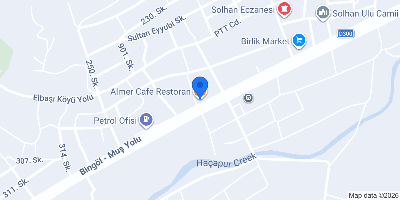 Almer Cafe Restoran konumu