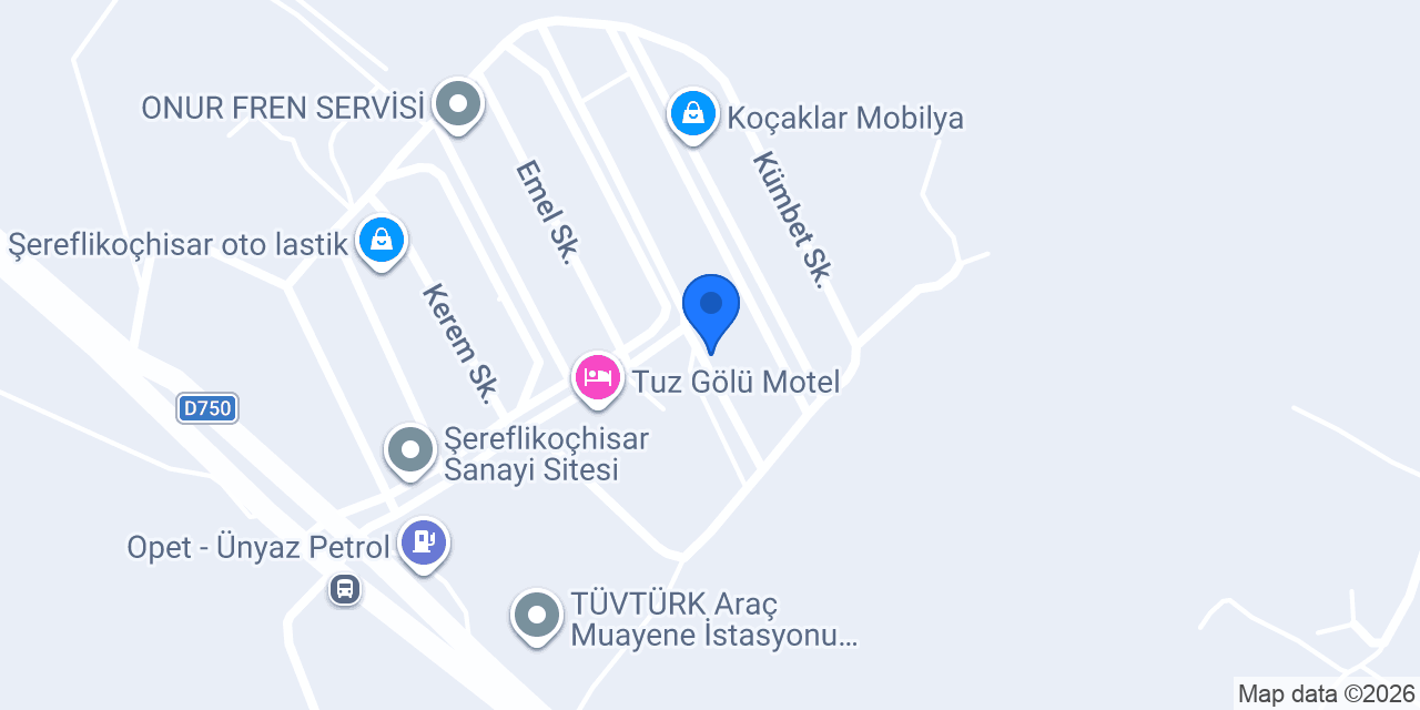 Şah Mobilya konumu