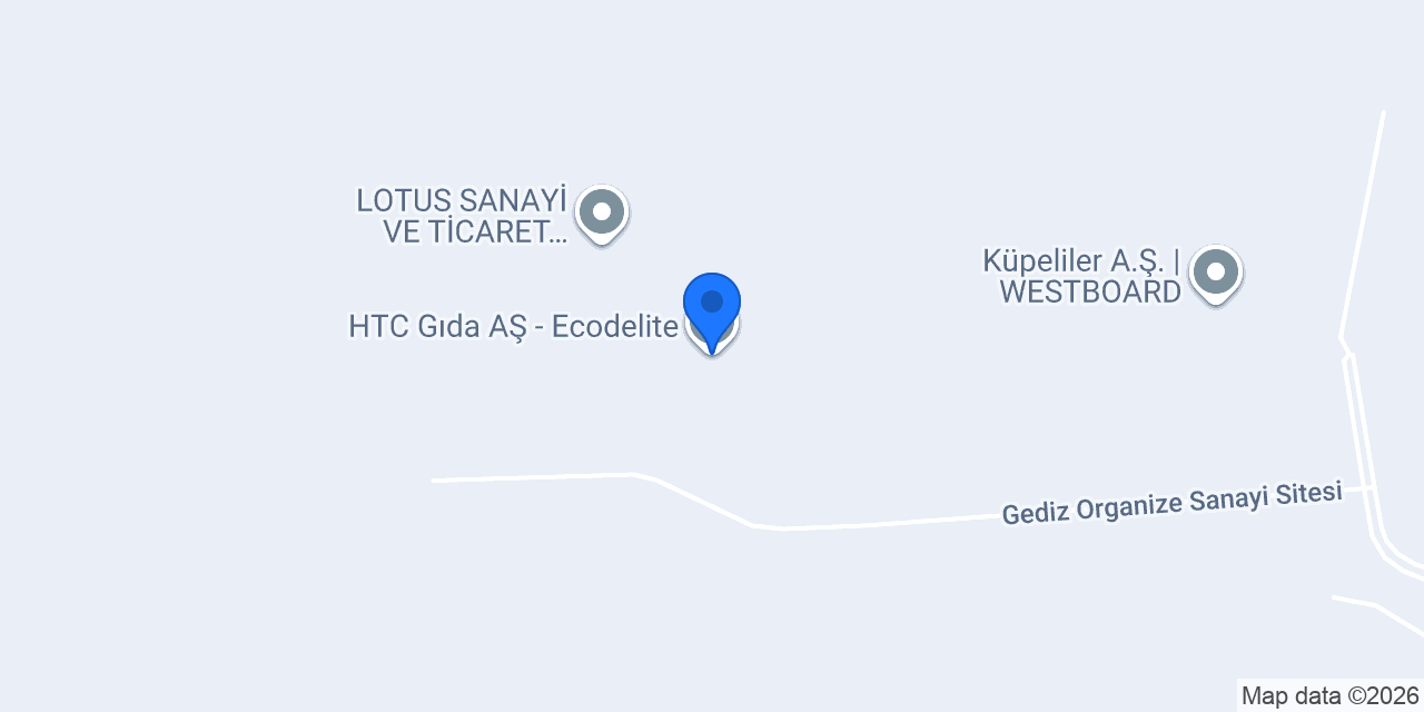 HTC Gıda AŞ - Ecodelite konumu