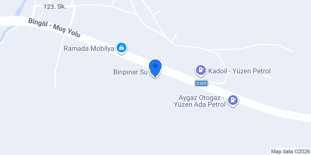 Binpınar Su konumu