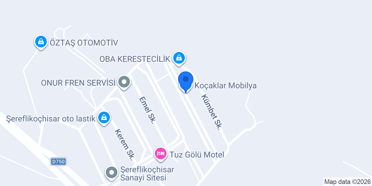 Koçaklar Mobilya konumu