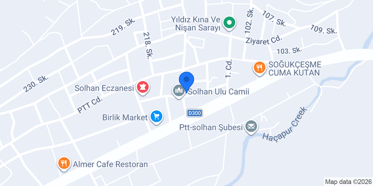 Solhan Kuyumculuk konumu