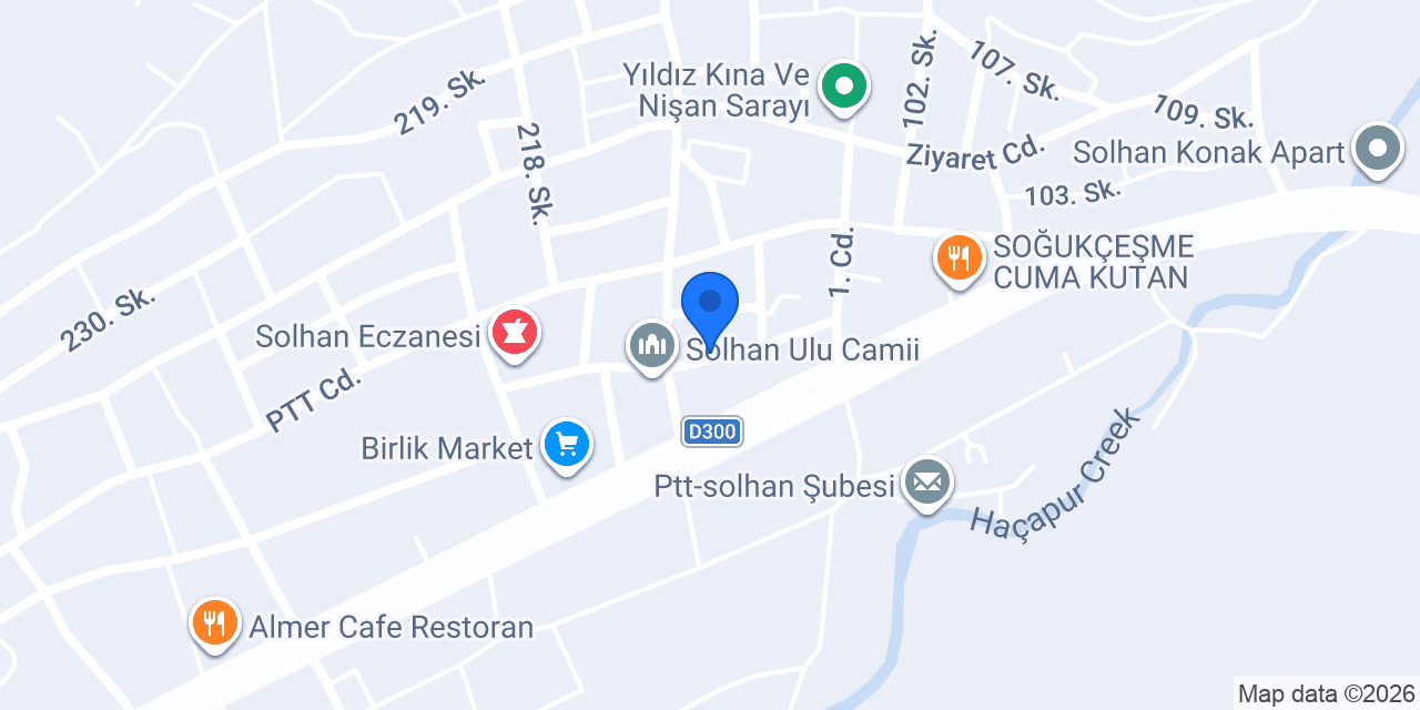 Solhan Aile Sağlığı Merkezi konumu