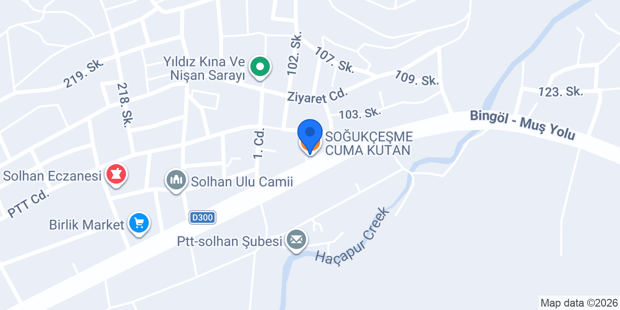 SOĞUKÇEŞME CUMA KUTAN konumu