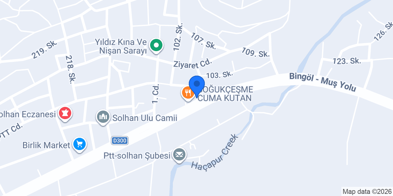 Yalcinlar Kanat Evi konumu