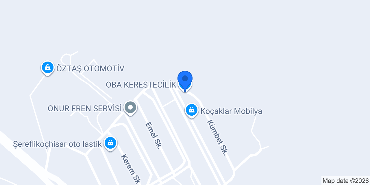 OBA KERESTECİLİK konumu