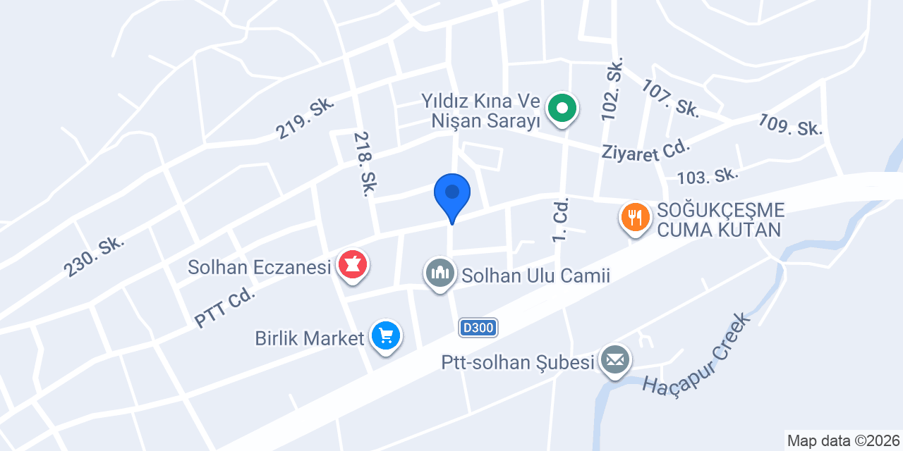 Bambi Yatak - Bingöl Solhan konumu