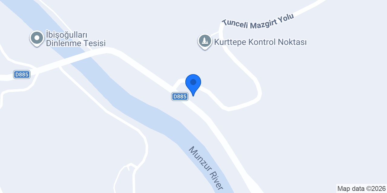 Munzur Baba Dinlenme Tesisleri konumu