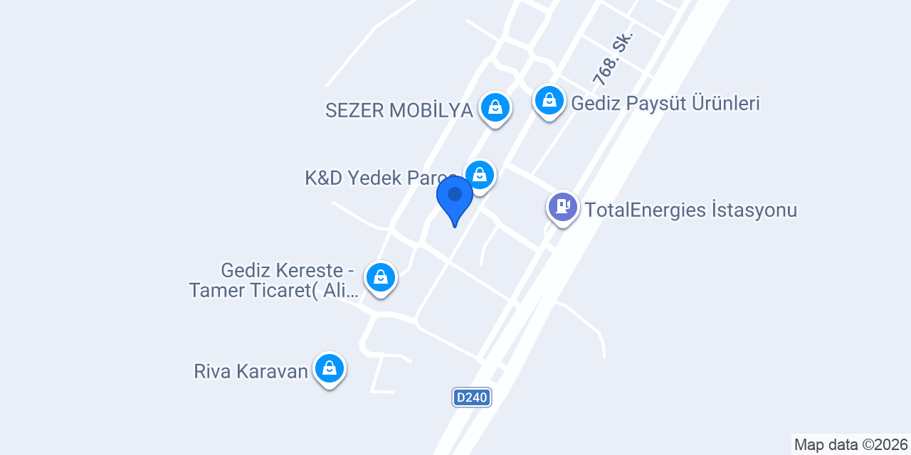 Gür-ay mobilya dekorasyon ve kapı imalatı konumu