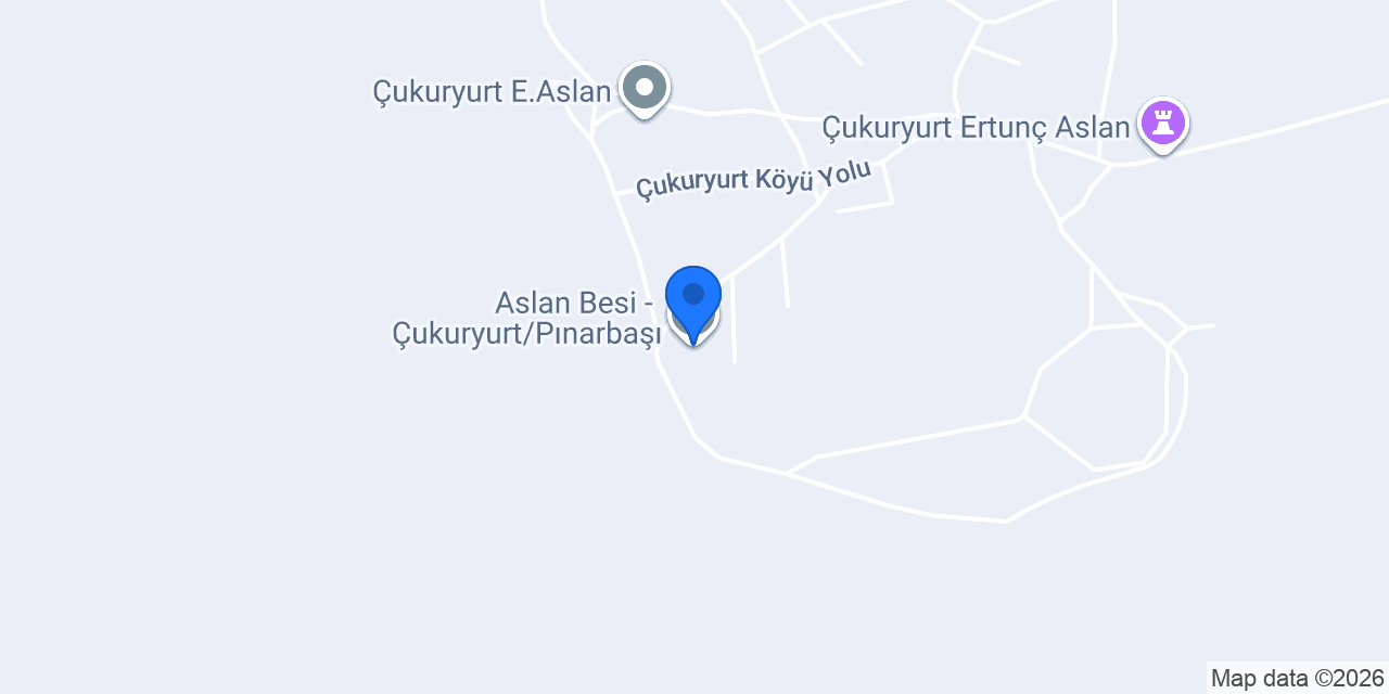 Aslan Besi - Çukuryurt/Pınarbaşı konumu