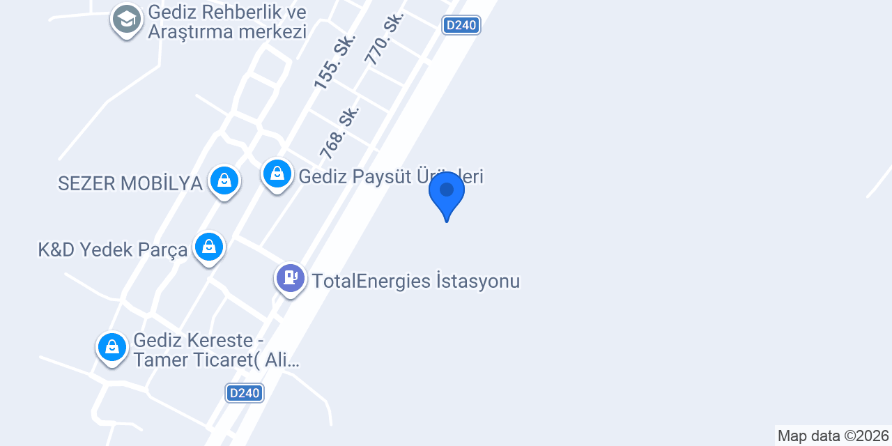 Denge Üretim Gıda konumu