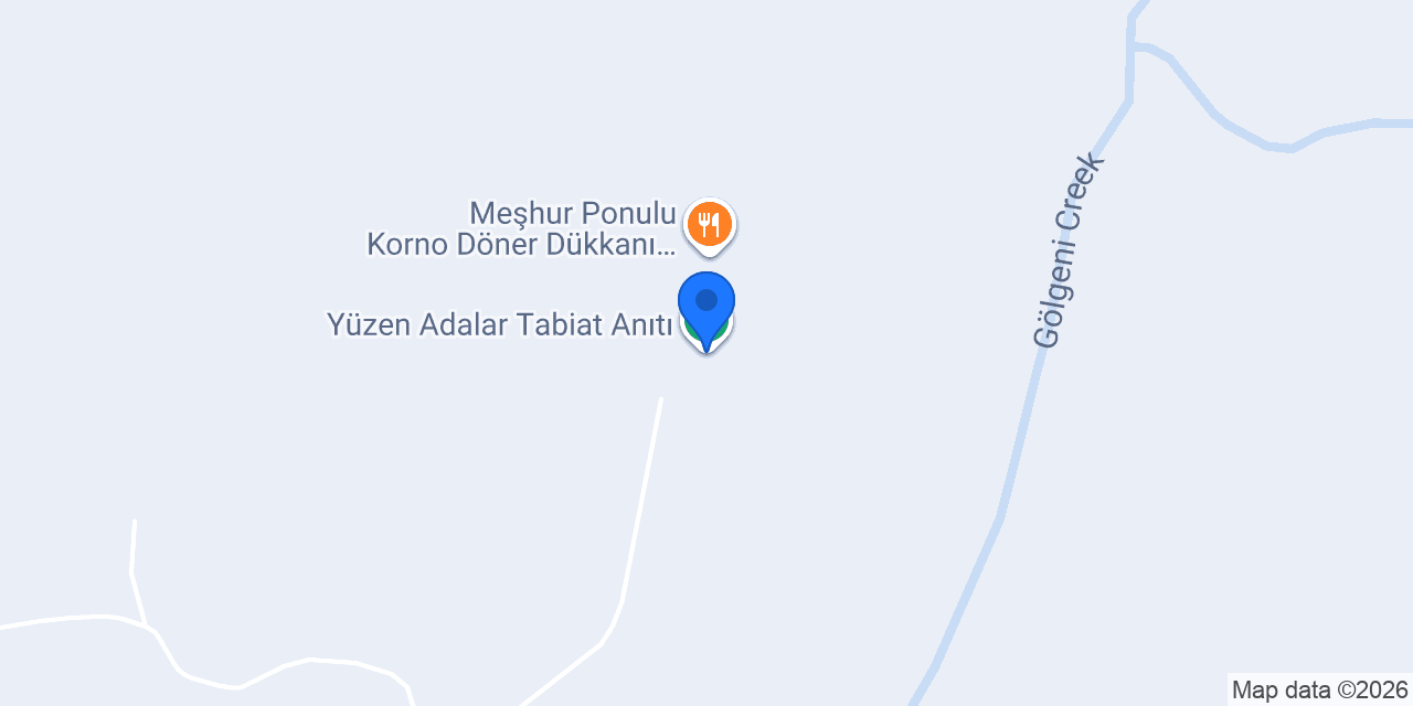 Yüzen Adalar Tabiat Anıtı konumu
