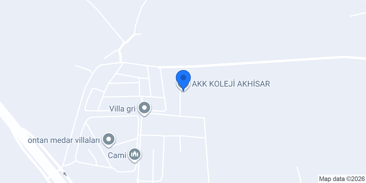 AKK KOLEJİ AKHİSAR konumu