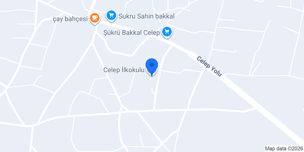 Celep İlkokulu konumu