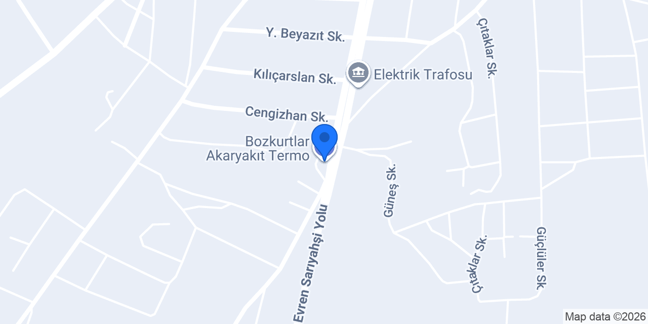 Bozkurtlar Akaryakıt Termo konumu