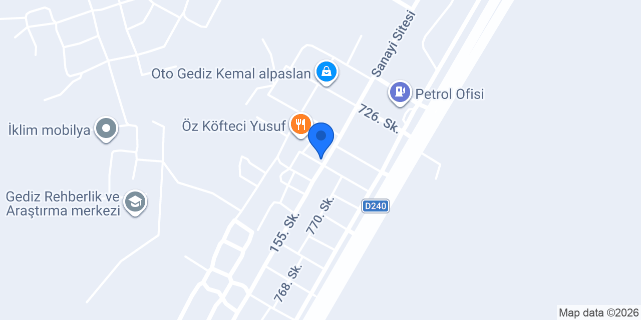 Kartal Servis konumu