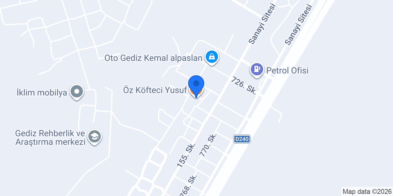 Öz Köfteci Yusuf konumu