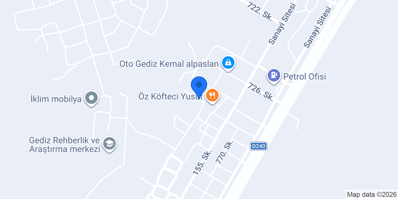 Adetto Mobilya konumu