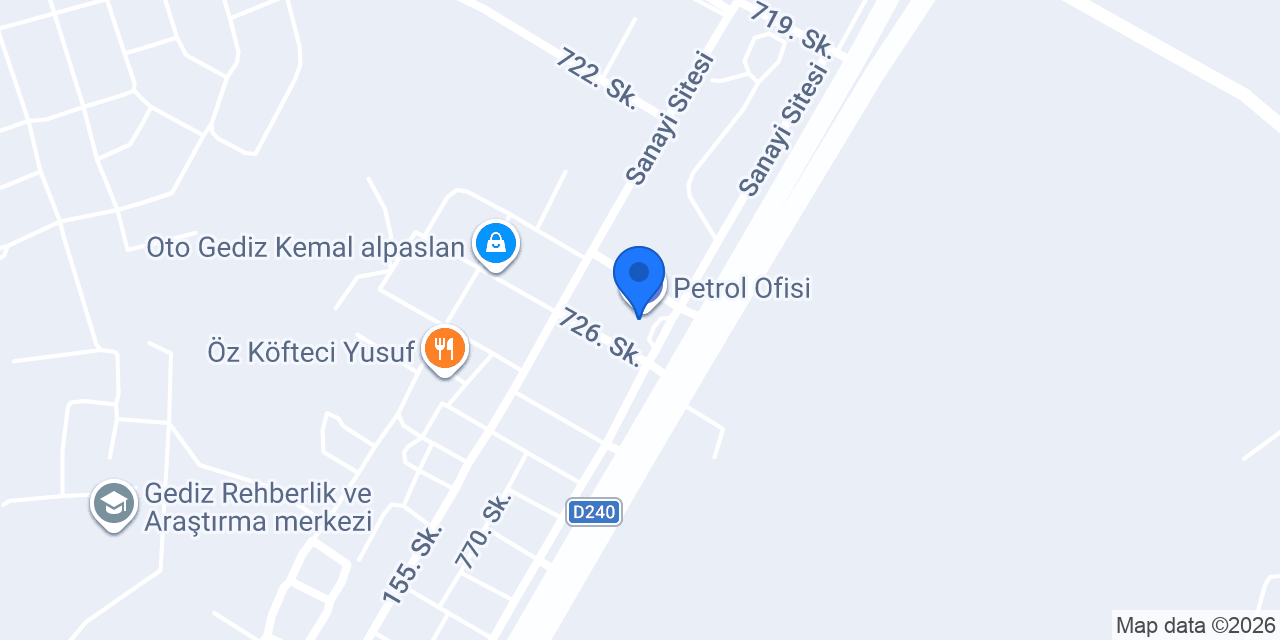 Petrol Ofisi konumu