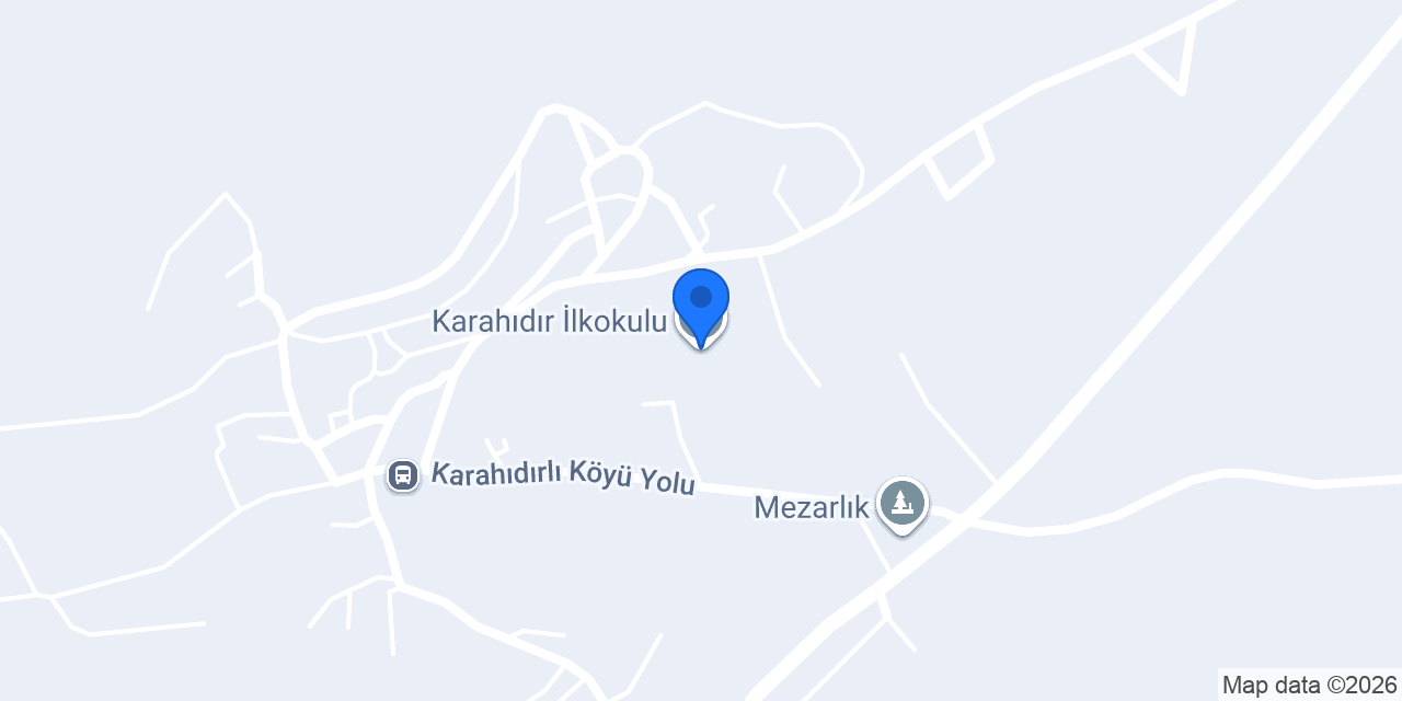 Karahıdır İlkokulu konumu