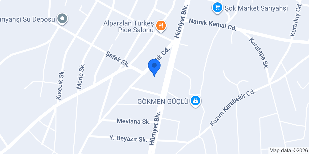 Sarıyahşi Halk Eğitimi Merkezi Müdürlüğü konumu