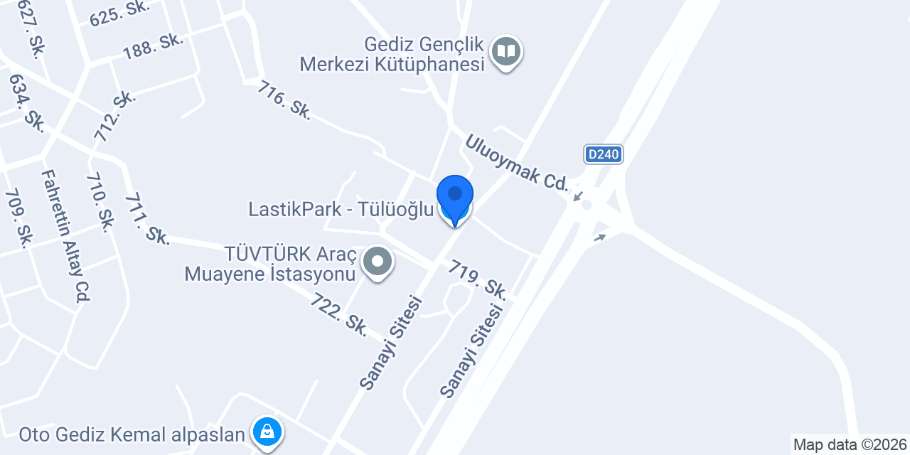 LastikPark - Tülüoğlu konumu
