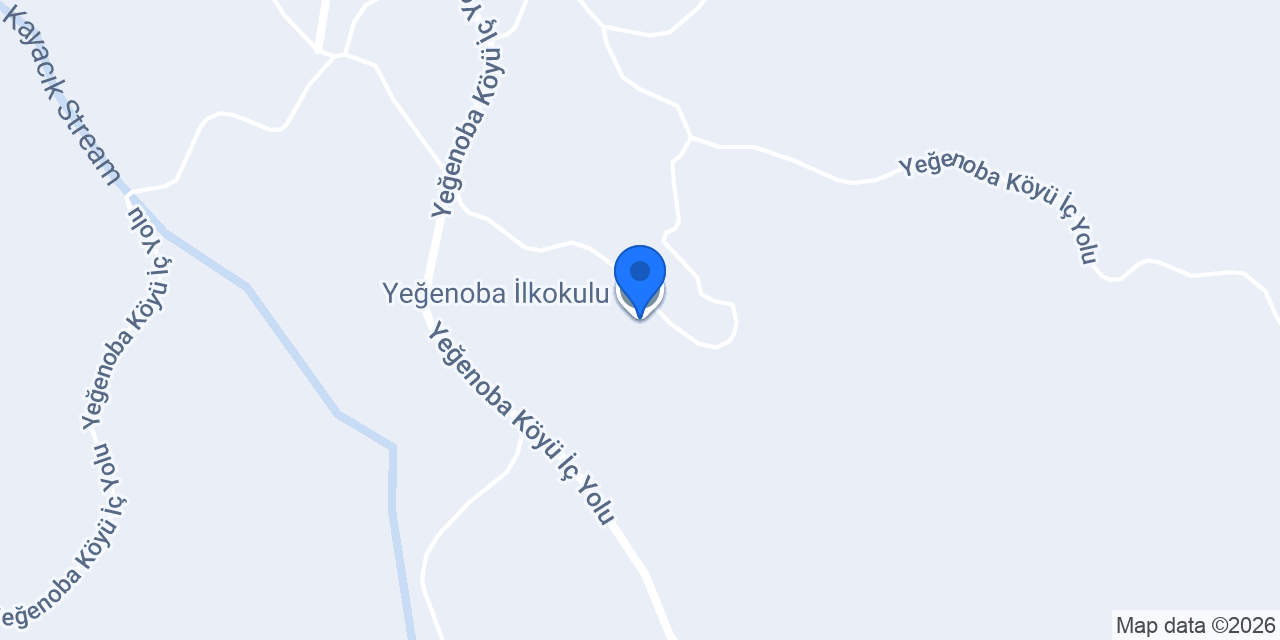 Yeğenoba İlkokulu konumu