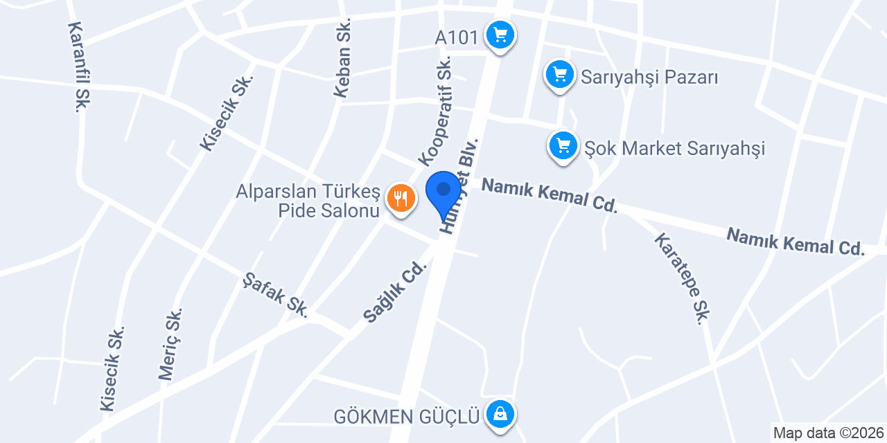 Ziraat Bankası Sarıyahşi Şubesi konumu