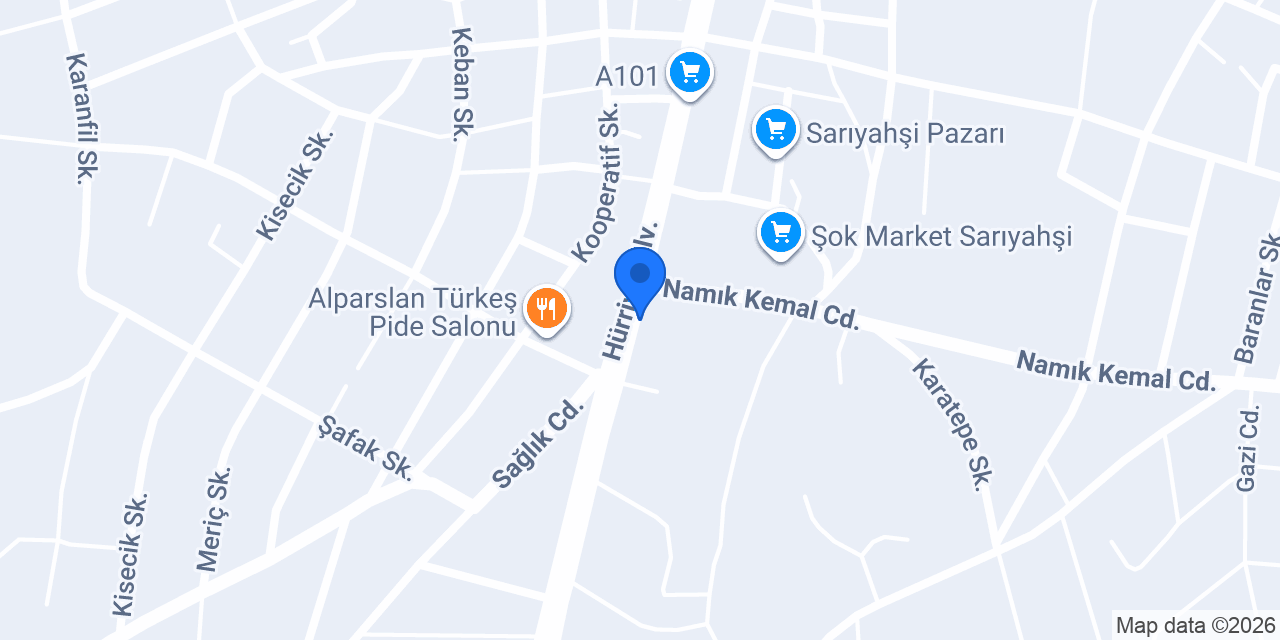 Arçelik,Sarıyahşi Orman Ürünleri konumu