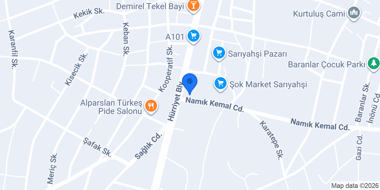 Sarıyahşi Öğretmenevi konumu