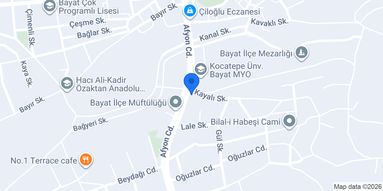 Bayat Emlak konumu