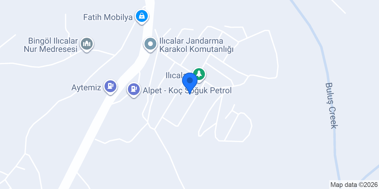 Ilıcalar İlköğretim ve ortaokulu konumu