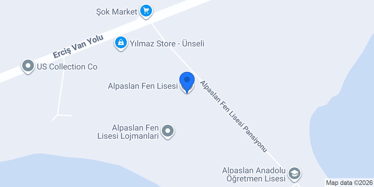 Alpaslan Fen Lisesi konumu