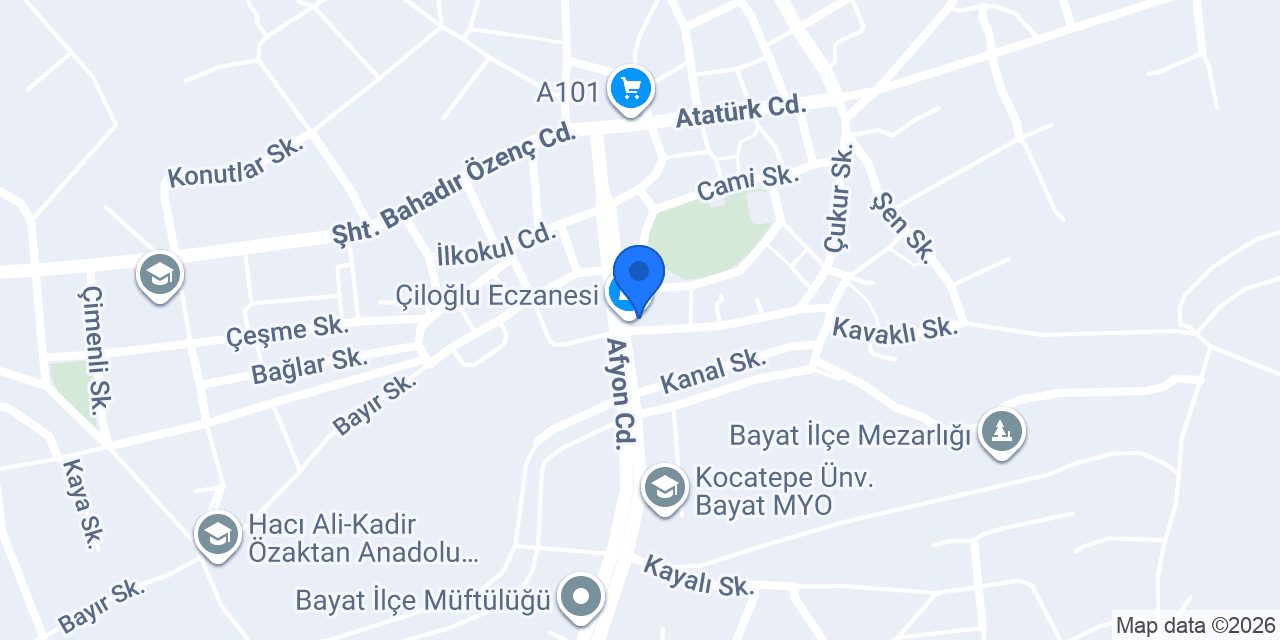 Çiloğlu Eczanesi konumu