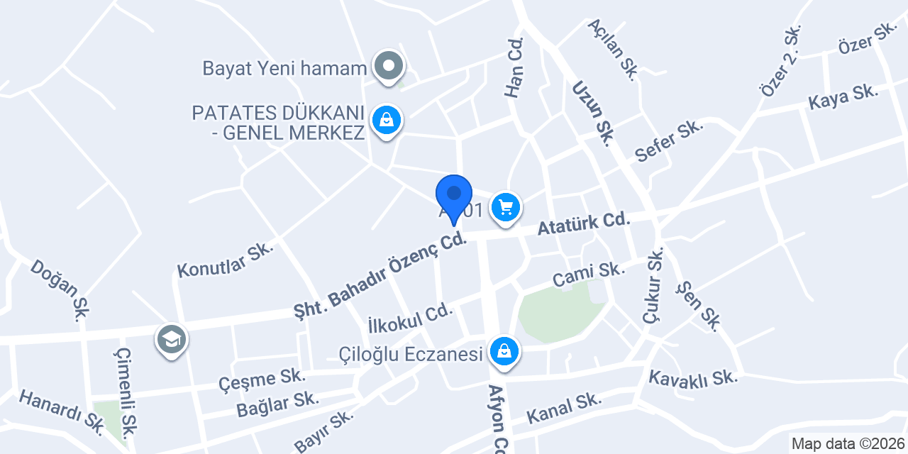 Bayat İlçe Emniyet Amirliği konumu