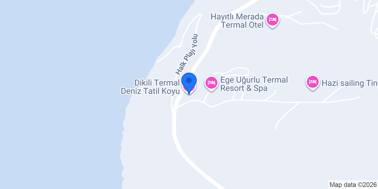 Dikili Termal Deniz Tatil Koyu konumu
