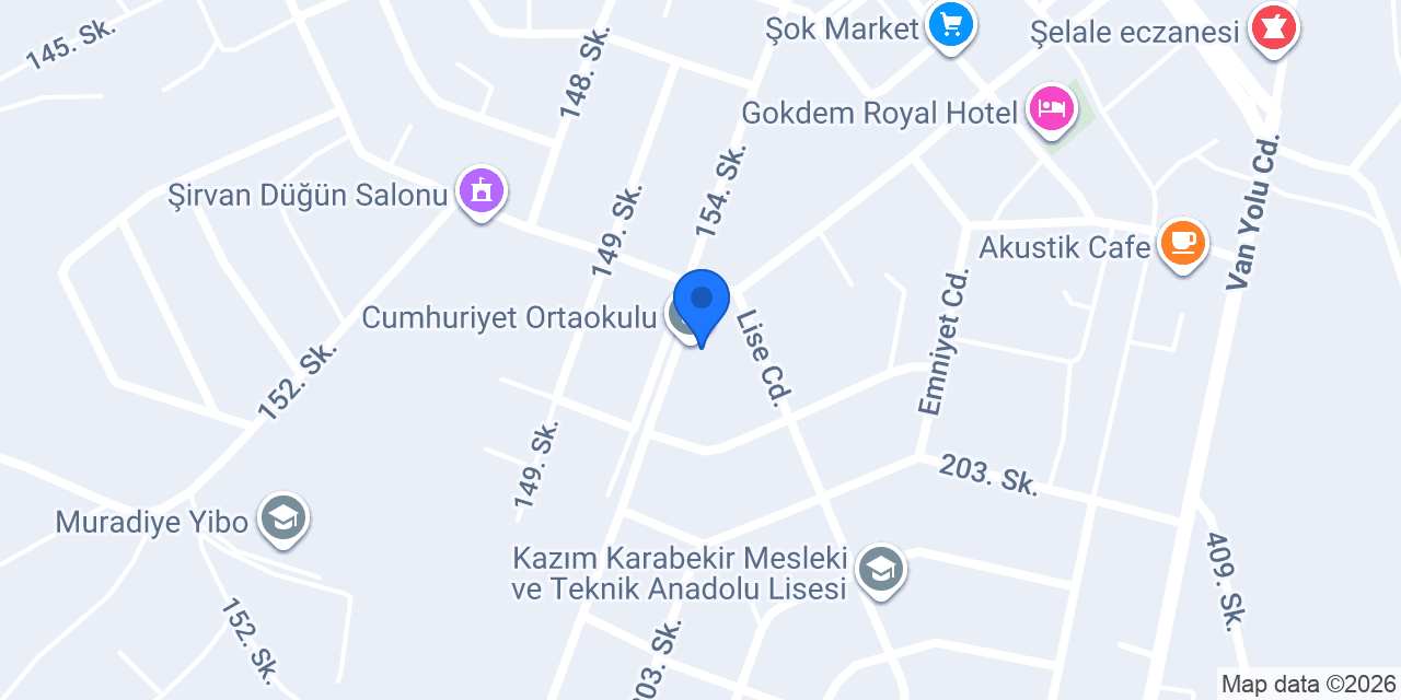 Cumhuriyet Ortaokulu konumu