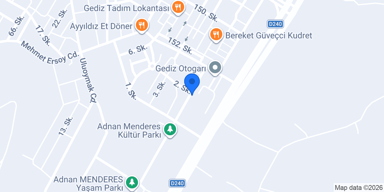 Sürat Kargo Gediz Şube konumu
