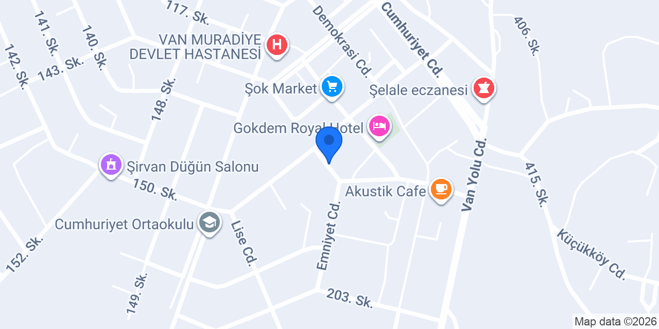 Muradiye İlçe Emniyet Müdürlüğü konumu