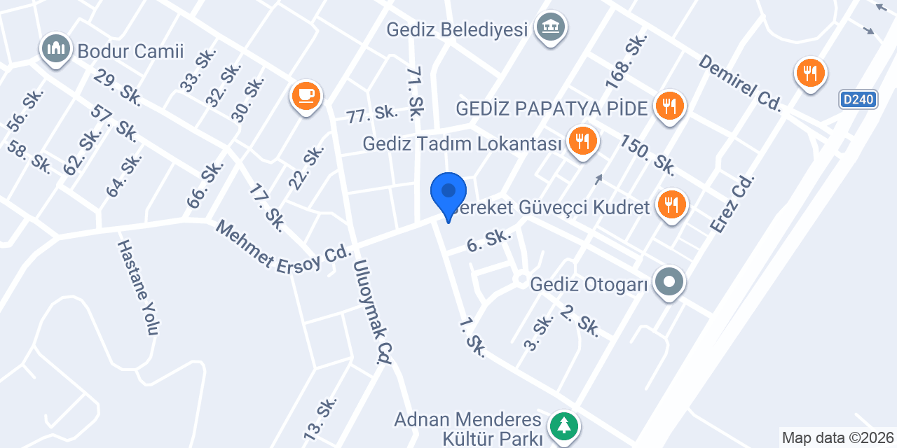 GEDİZ CAN OPTİK Gözlükçü konumu
