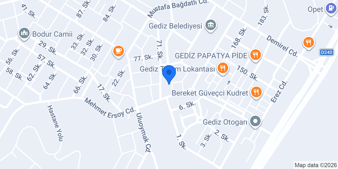SEZER OPTİK konumu