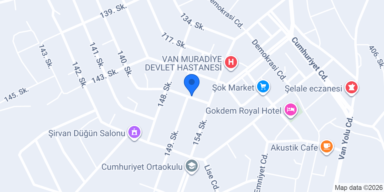 Muradiye Taksi konumu