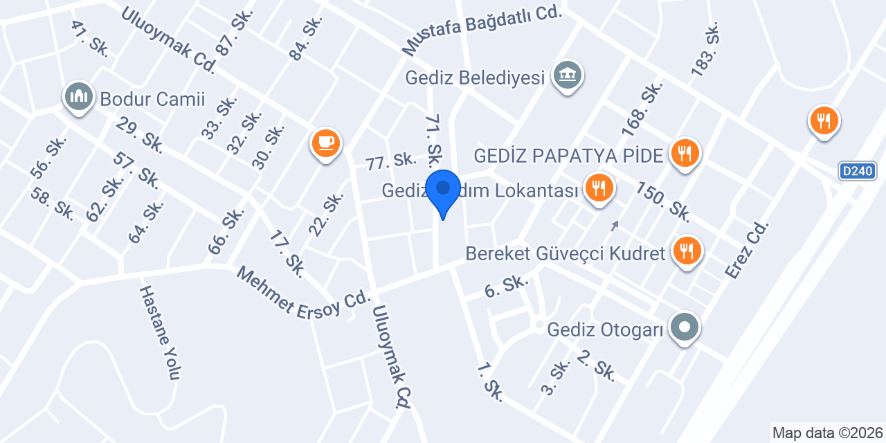 Pehlivanlar Yedek Parça konumu