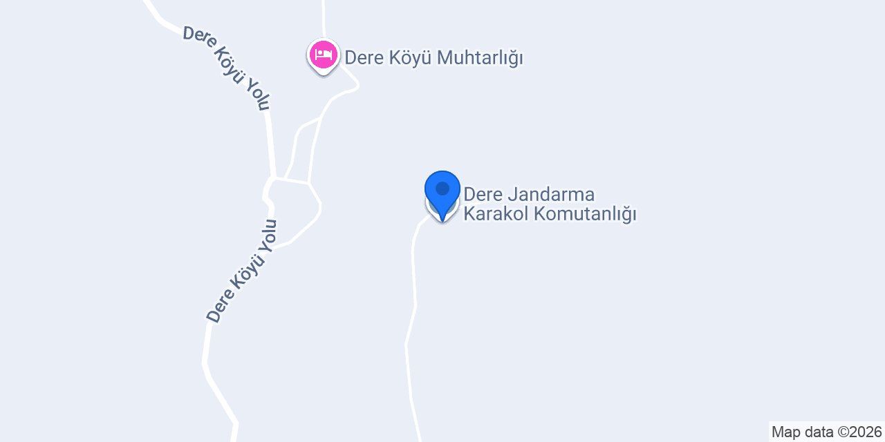 Dere Jandarma Karakol Komutanlığı konumu