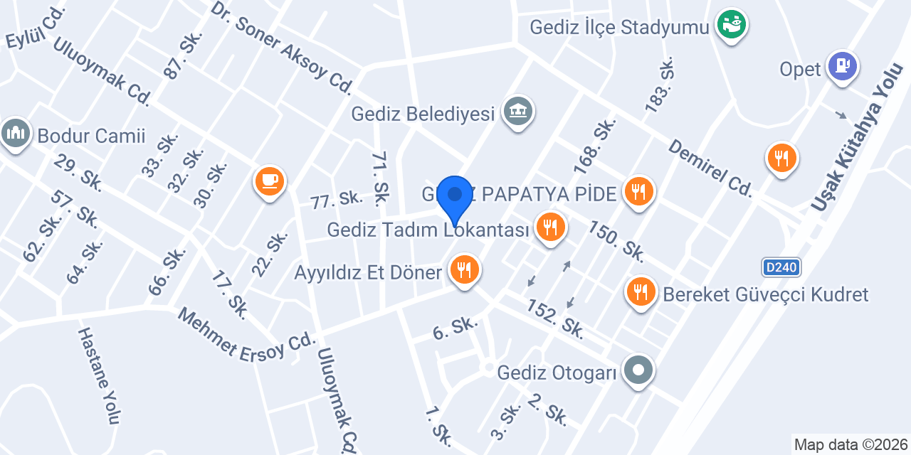 SERVET ECZANESİ konumu